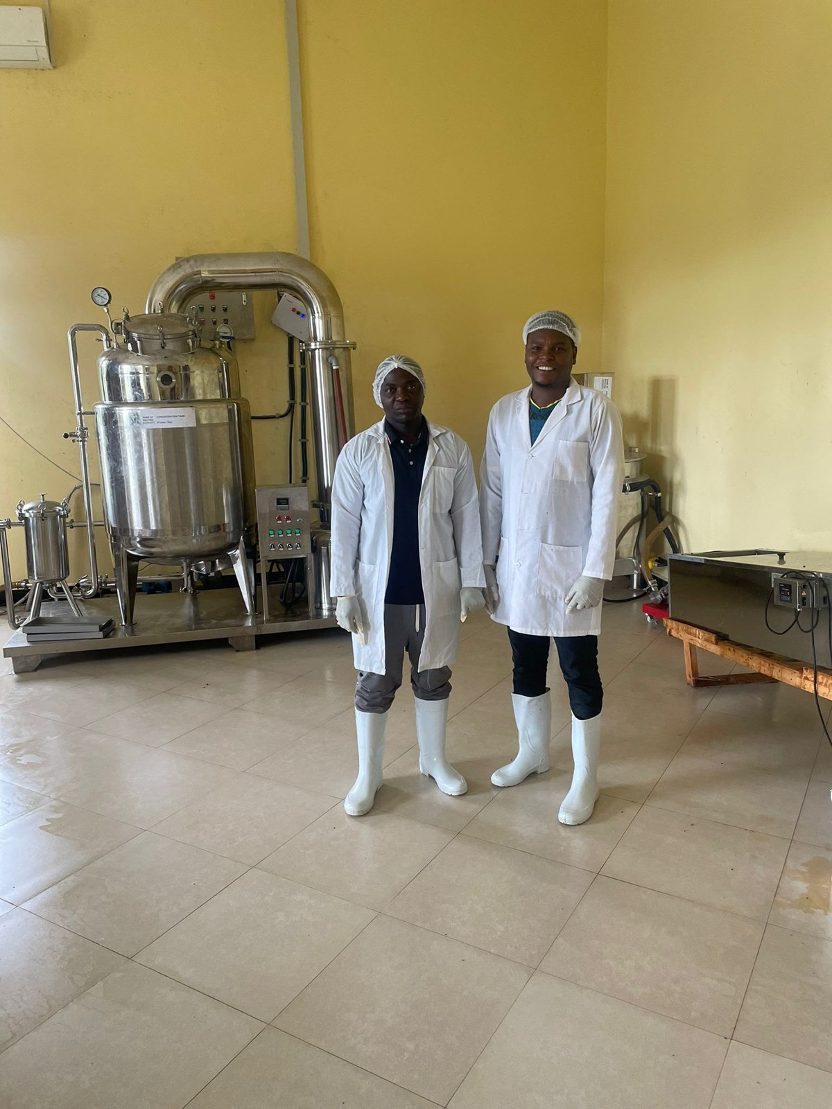 QVC Africa team members at the processing facility